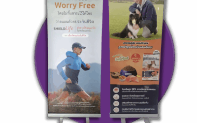 Roll Up ป้ายโรลอัพ วัสดุ PP Glossy – สื่อโฆษณาตั้งพื้นคุณภาพสูง
