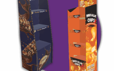 Shelf Display ชั้นวางสินค้า กระดาษลัง & IBC — โซลูชันสื่อ POP ประหยัดพื้นที่ ติดตั้งไว เพิ่มยอดขาย