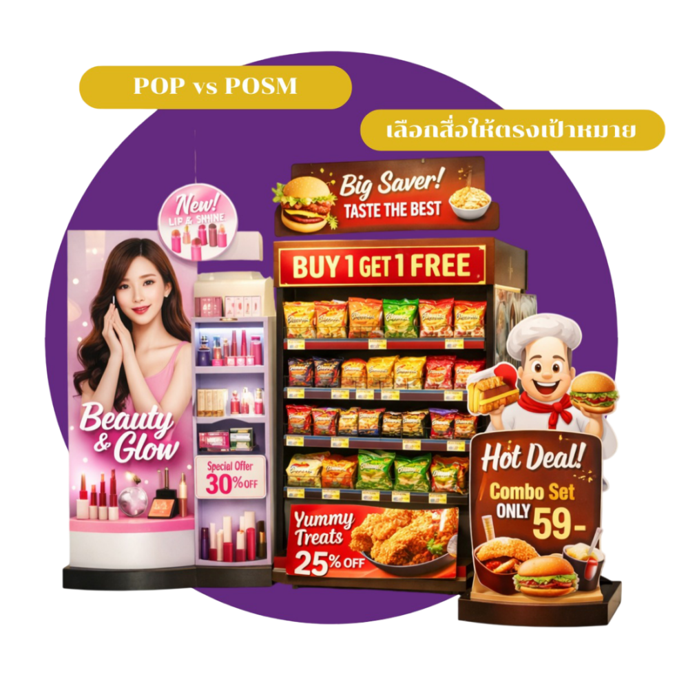 Ice Pops Posm POP vs POSM ต่างกันยังไง? เข้าใจความหมายและการใช้งานให้ถูกต้อง