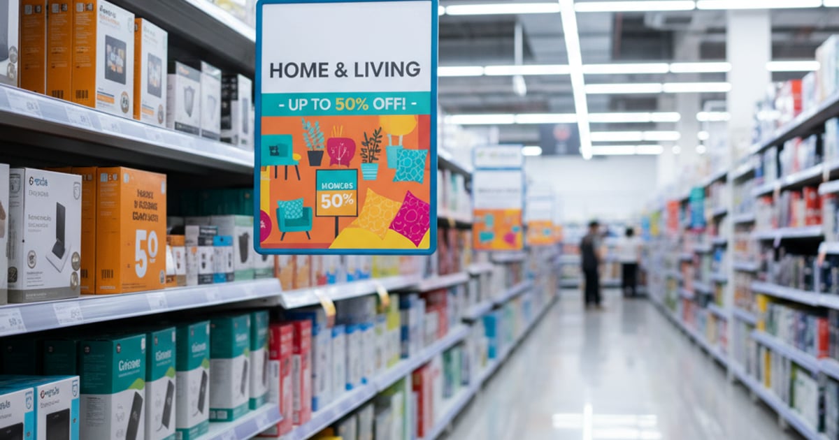 ป้ายยื่น Shelf Divider ไฮเปอร์มาร์เก็ต 2026 ป้ายยื่น Shelf Divider ไฮเปอร์มาร์เก็ต CityLink สมมติ — ป้ายยื่นออกจากขอบชั้นวางเพื่อสะดุดตาลูกค้าในทางเดิน