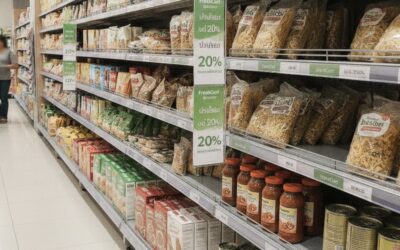 Shelf Strip ซูเปอร์มาร์เก็ต: PP vs PVC vs UV Direct บน Rigid PVC วัสดุไหนเหมาะชั้นวาง? [2026]