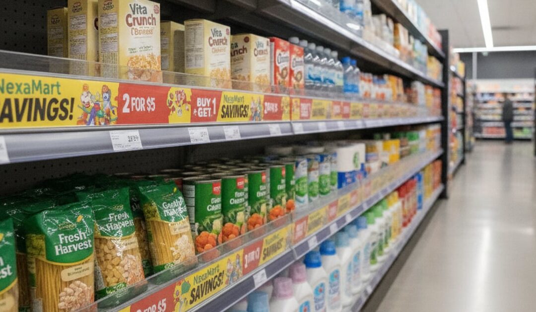 ป้ายสอดชั้นวาง Shelf Strip Modern Trade: PP vs PVC vs UV Direct ต้นทุนต่างกันเท่าไหร่? [2026]